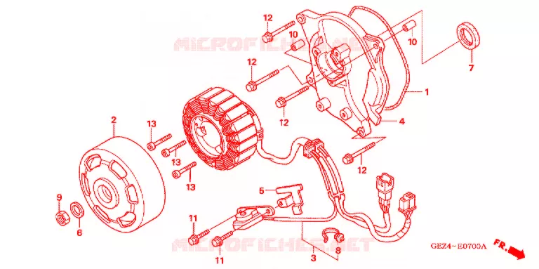 ALTERNATOR Honda SCOOTER 50 RUCKUS 2005  NPS50S5_A