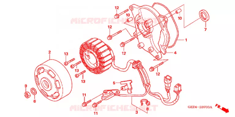 ALTERNATOR Honda SCOOTER 50 RUCKUS 2006  NPS50S6_A