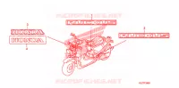 STICKERS for Honda RUCKUS 50 SILVER 2008