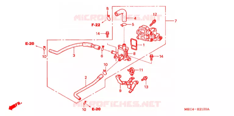 AIR CONTROL ROTARY VALVE Honda MOTO 1800 RUNE 2004  NRX1800BA4