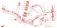 STEERING STEM for Honda RUNE 1800 VALKYRIE painted wheels pullback handlebar 2004