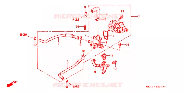 AIR CONTROL ROTARY VALVE Honda MOTO 1800 RUNE 2004  NRX1800DB4