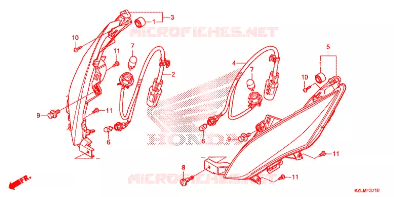 FRONT INDICATOR Honda SCOOTER 110 SPACY 2012  NSC110CSD