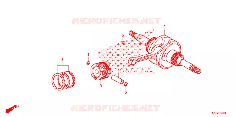 CRANKSHAFT Honda SCOOTER 110 SPACY 2014  NSC110CSE