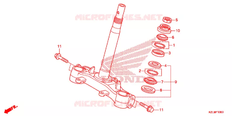 STEERING STEM Honda SCOOTER 110 SPACY 2015  NSC110CSE