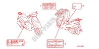 CAUTION LABEL (1) for Honda 50 DIO 2011