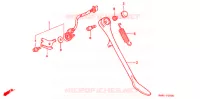 SIDE STAND for Honda STEED 400 VLX With speed warning light · Taylor bar handle 1997
