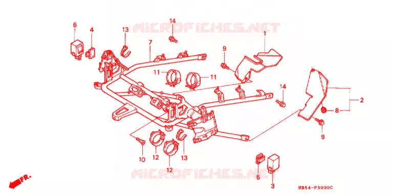 COWL STAY Honda MOTO 800 PC800 1990  PC800L