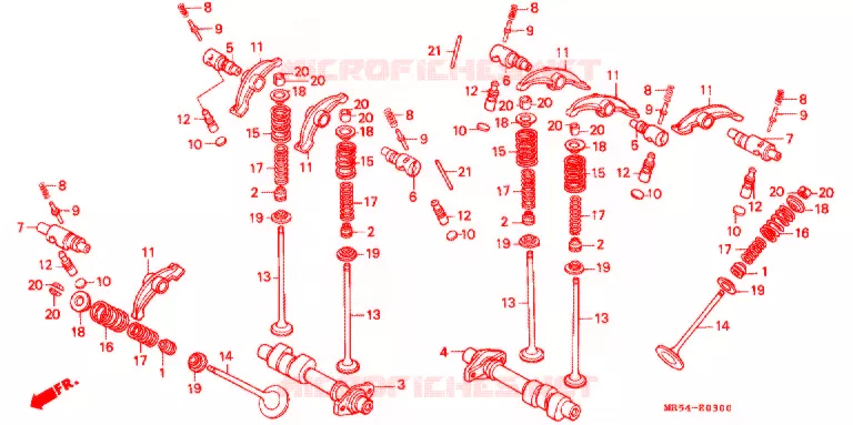 CAMSHAFT Honda MOTO 800 PC800 1990  PC800L