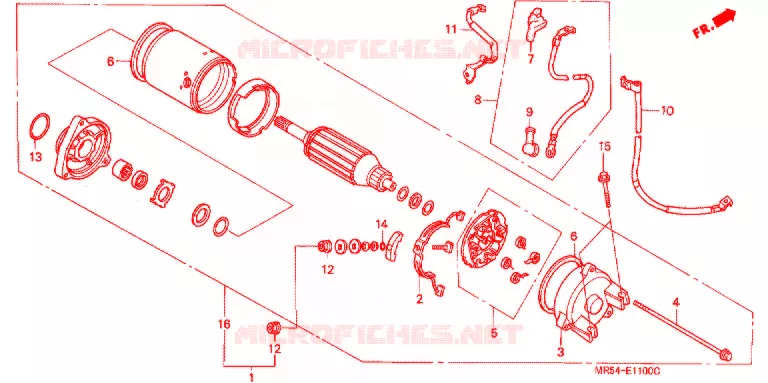 STARTER MOTOR Honda MOTO 800 PC800 1990  PC800L