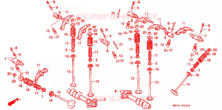 CAMSHAFT Honda MOTO 800 PC800 1994  PC800R