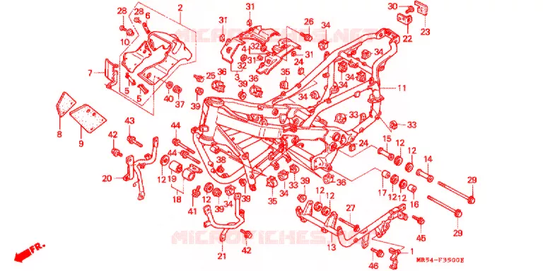 FRAME Honda MOTO 800 PC800 1994  PC800R
