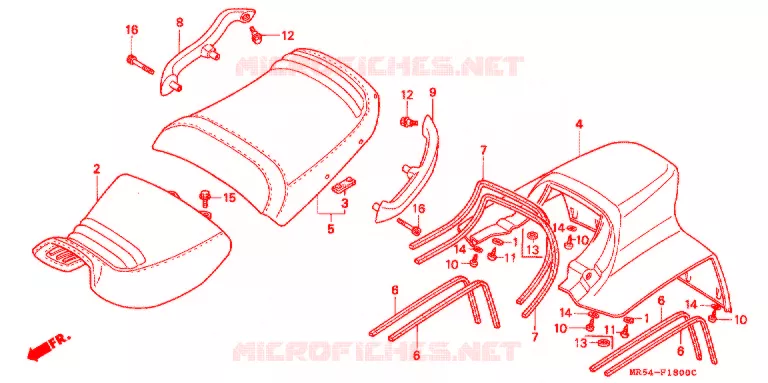 SINGLE SEAT (2) Honda MOTO 800 PC800 1994  PC800R