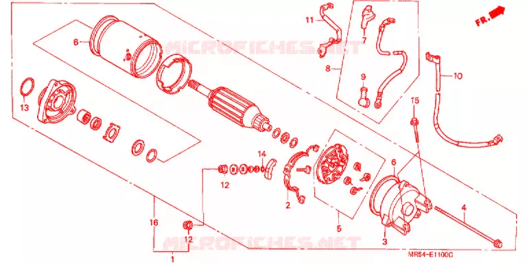STARTER MOTOR Honda MOTO 800 PC800 1994  PC800R