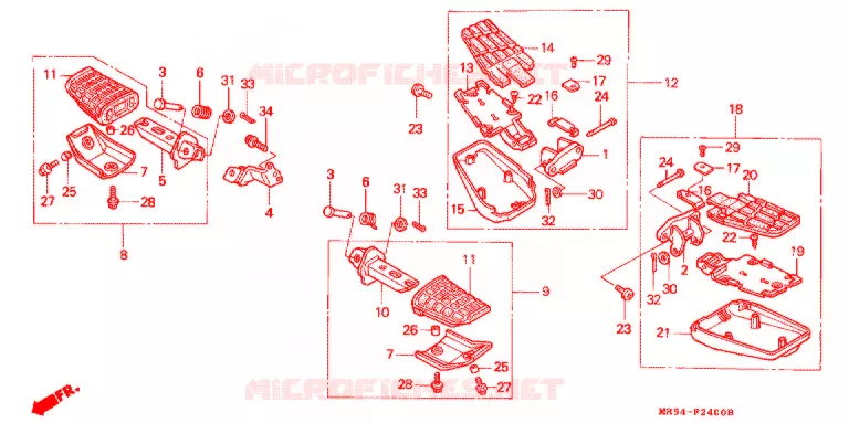 PEDAL Honda MOTO 800 PC800 1995  PC800S