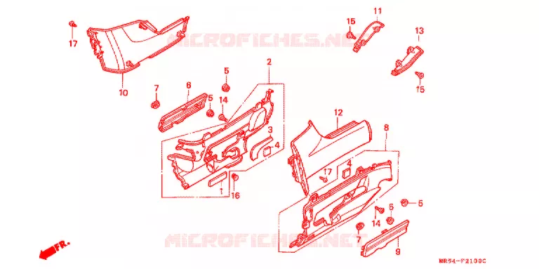 SIDE COVERS Honda MOTO 800 PC800 1995  PC800S