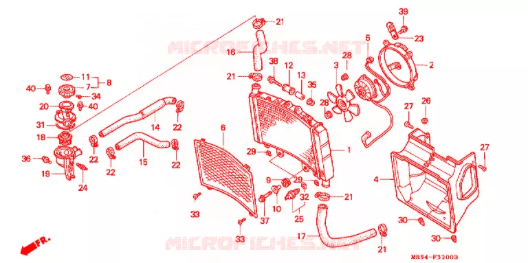 RADIATOR Honda MOTO 800 PC800 1998  PC800W