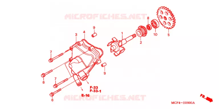 WATER PUMP Honda MOTO 1000 RC 2003  RVT1000R3