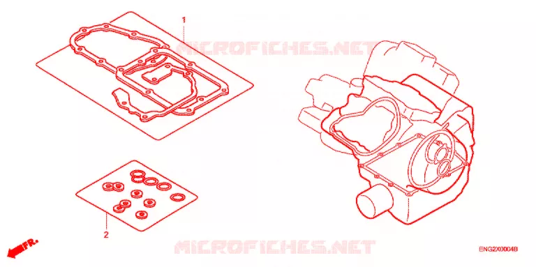 GASKET KIT Honda MOTO 1000 RC 2000  RVT1000RY