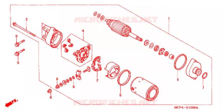 STARTER MOTOR Honda MOTO 1000 RC 2000  RVT1000RY