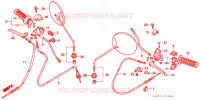 HANDLE SWITCH   LEVER   CABLE   GRIP for Honda SB 50 ELITE E 1990
