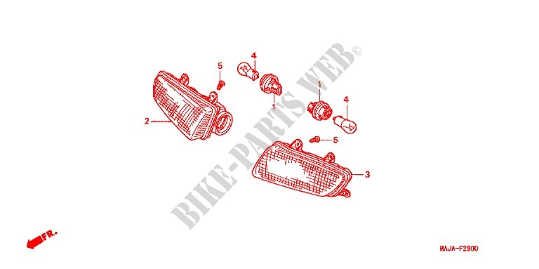 INDICATOR (2) for Honda ST 1100 ABS TCS 2001