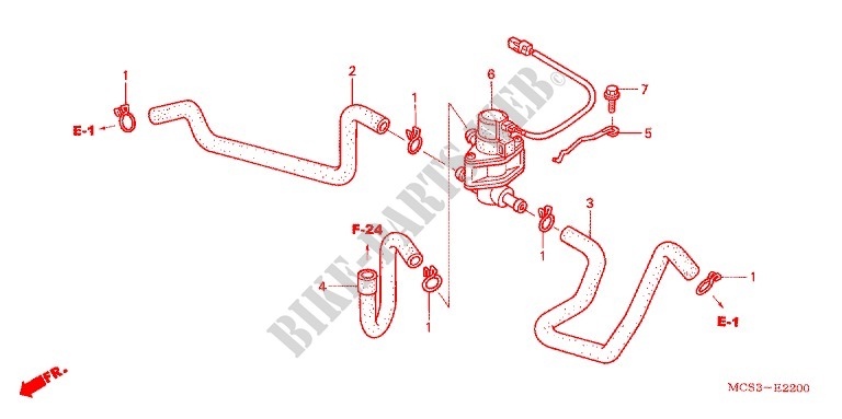 AIR INJECTION CONTROL VALVE for Honda ST 1300 2004