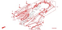 REAR   SIDE COVERS for Honda ST 1300 ABS RED 2009