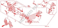 RIGHT FRONT BRAKE CALIPER ('08 '10) for Honda ST 1300 ABS RED 2009