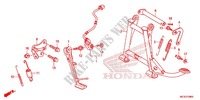 MAIN STAND   BRAKE PEDAL for Honda ST 1300 ABS 2015