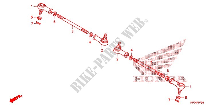 TIE ROD for Honda FOURTRAX 420 RANCHER 4X4 AT CAMO 2010