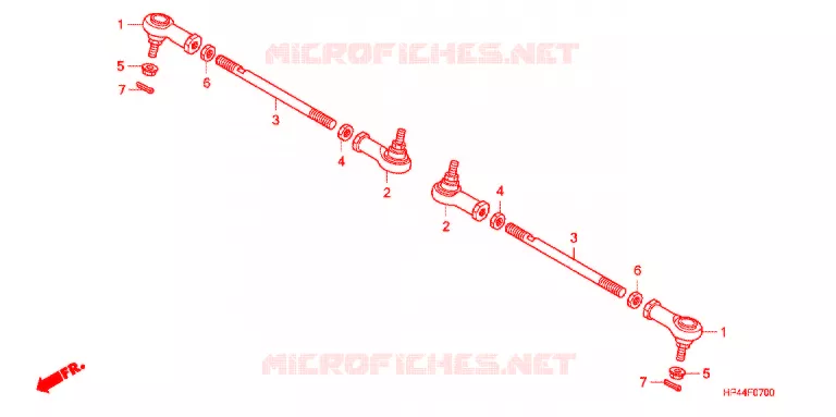 TIE ROD Honda ATV 420 FOURTRAX 2007  TRX420FE7