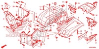 REAR FENDER for Honda FOURTRAX 420 RANCHER 4X4 Manual Shift CAMO 2014