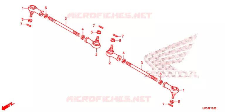 TIE ROD Honda ATV 420 FOURTRAX 2014  TRX420FM2E
