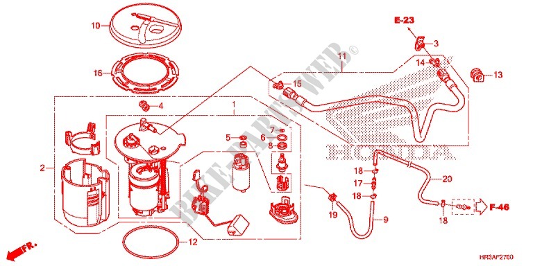 FUEL PUMP for Honda FOURTRAX 420 RANCHER 4X4 EPS Manual Shift CAMO 2015