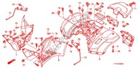 REAR FENDER for Honda FOURTRAX 420 RANCHER 4X4 Manual Shift 2007