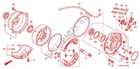 REAR BRAKE PANEL   SHOES for Honda FOURTRAX 420 RANCHER 4X4 Manual Shift 2008
