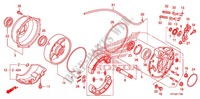 REAR BRAKE PANEL   SHOES for Honda FOURTRAX 420 RANCHER 4X4 Manual Shift 2009
