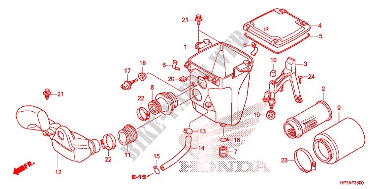 FRONT COVER   AIR CLEANER for Honda FOURTRAX 420 RANCHER 4X4 AT PS 2013