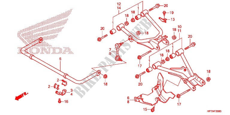 REAR ARM for Honda FOURTRAX 420 RANCHER 4X4 AT PS 2013