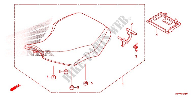 SINGLE SEAT (2) for Honda FOURTRAX 420 RANCHER 4X4 AT PS 2013