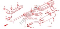 EXHAUST MUFFLER (2) for Honda FOURTRAX 420 RANCHER 4X4 PS RED 2009