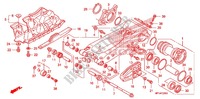 SWINGARM   CHAIN CASE for Honda TRX 450 R SPORTRAX Electric Start WHITE 2012