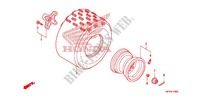 REAR WHEEL for Honda TRX 450 R SPORTRAX Electric Start RED 2013