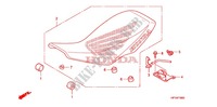 SINGLE SEAT (2) for Honda SPORTRAX TRX 450 R WHITE 2014