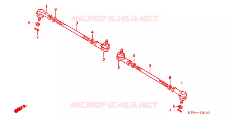 TIE ROD Honda ATV 500 FOURTRAX 2005  TRX500FE5