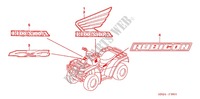 STICKERS (TRX500FA/FGA'05) for Honda FOURTRAX 500 FOREMAN RUBICON GPS 2005
