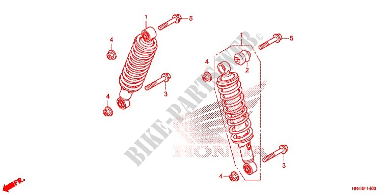 FRONT SHOCK ABSORBER for Honda FOURTRAX 500 FOREMAN PS 2014