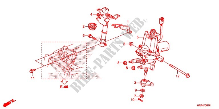 STEERING SHAFT (EPS) for Honda FOURTRAX 500 FOREMAN PS 2014