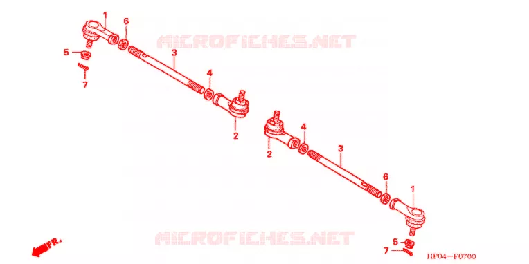 TIE ROD Honda ATV 500 FOURTRAX 2005  TRX500FM5